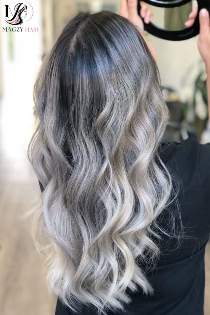 Silver Balayage: A Low-Maintenance Silver Technique