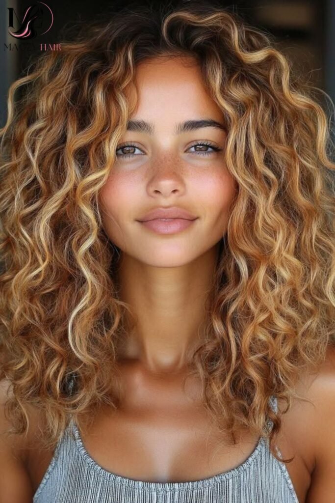 Fall Hair Colors for Blondes With Curly or Wavy Texture