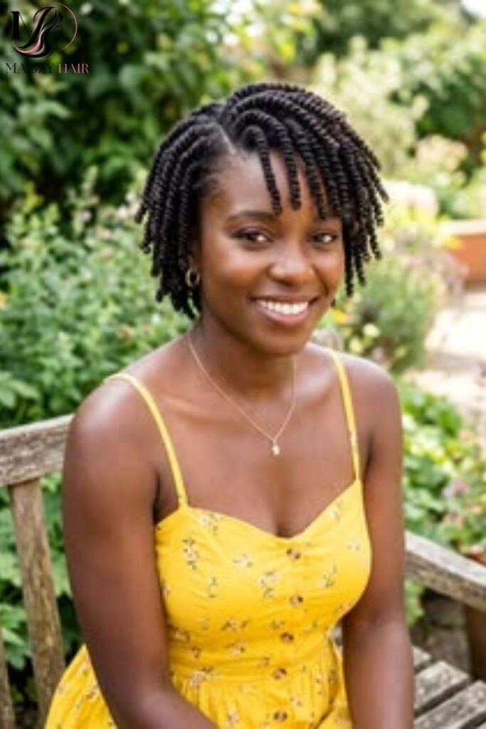 Twist Out Shoulder Curly Style