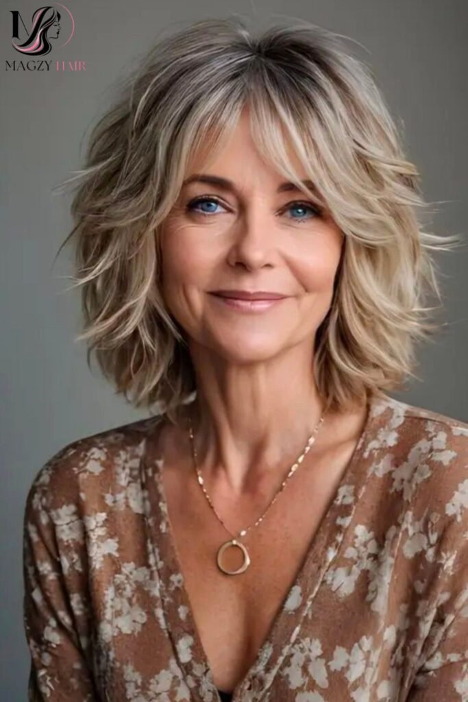 Layered Bob Hairstyles for Fine or Thinning Hair Over 60