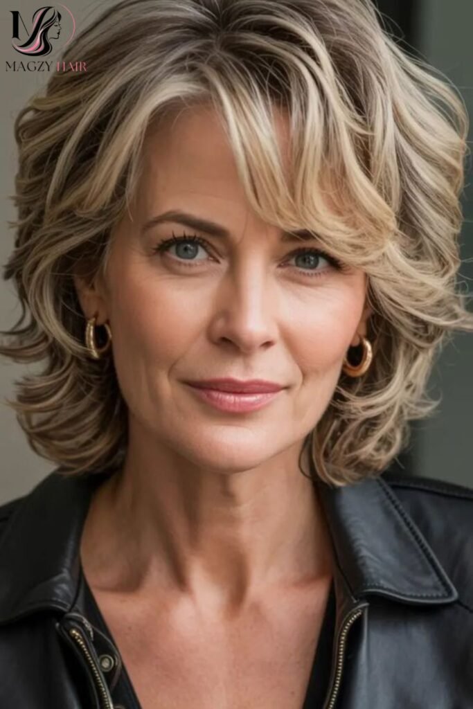 Low Maintenance Layered Bob Hairstyles for Busy Women Over 60