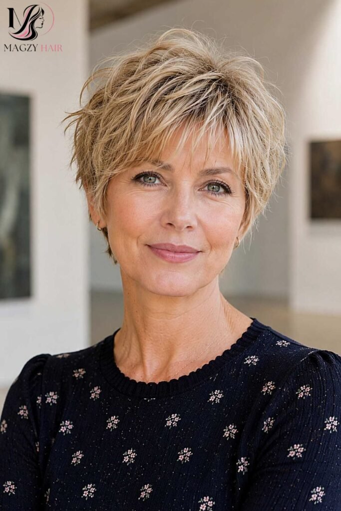 Short Haircuts for Thick or Coarse Gray Hair