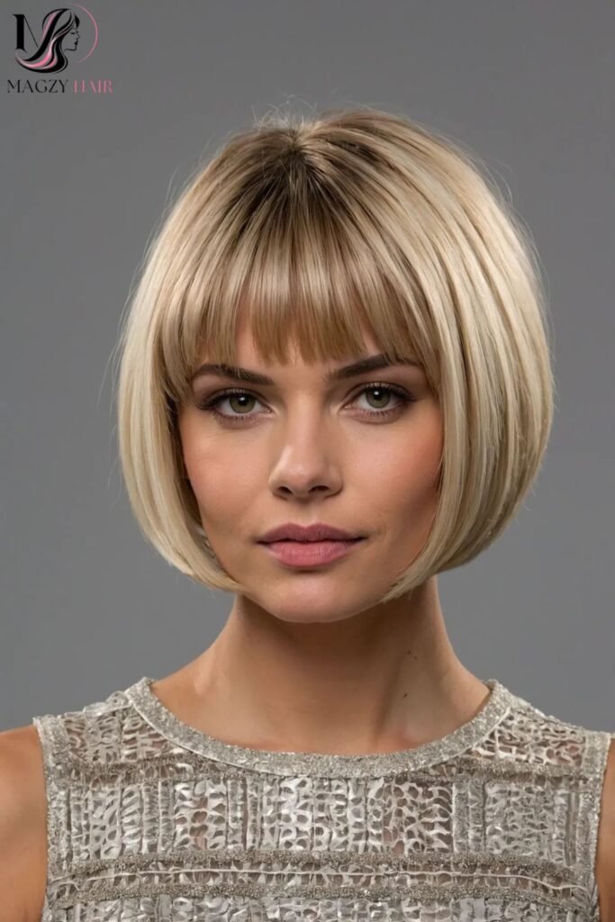Why Short Bob Haircuts With Bangs Are So Popular