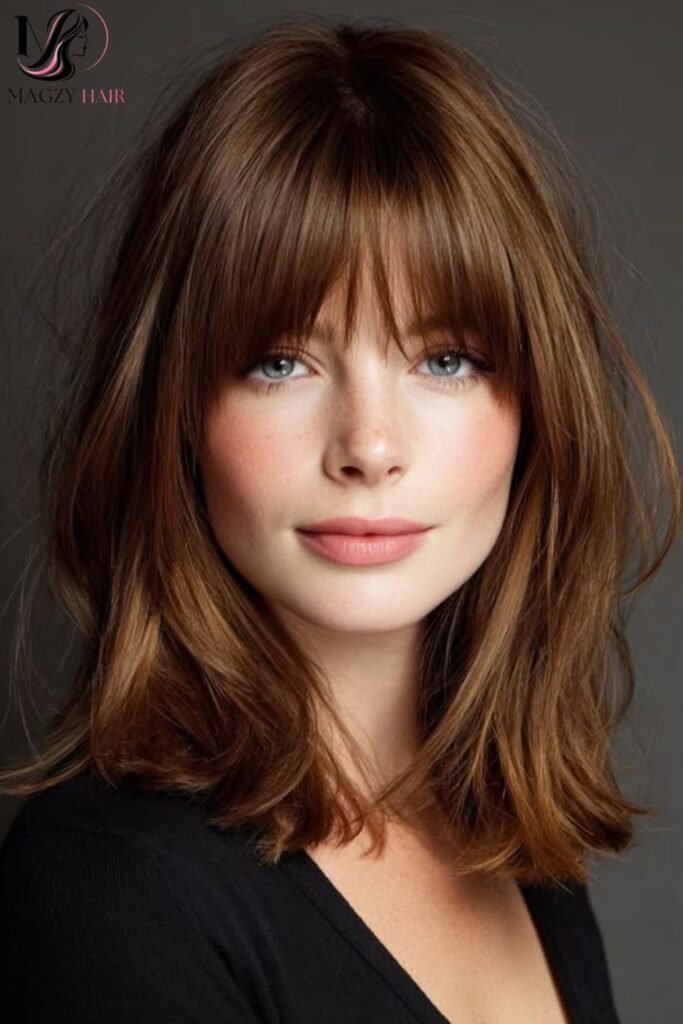 Wispy, Textured Bangs: A Soft, Modern Update