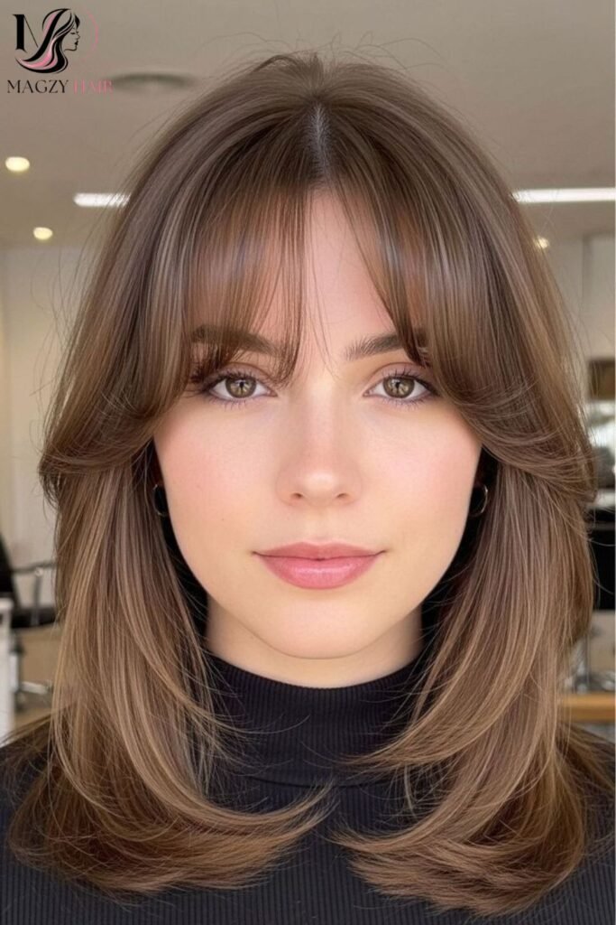 Medium-Length Hairstyles With Bangs