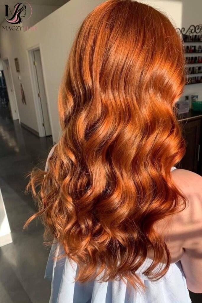 Pumpkin Spice Orange Hair Color