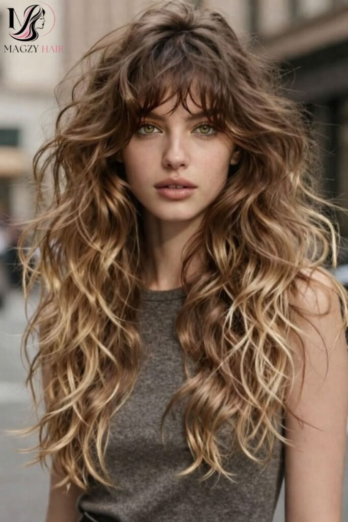 Long Shag Hairstyles for Wavy Hair