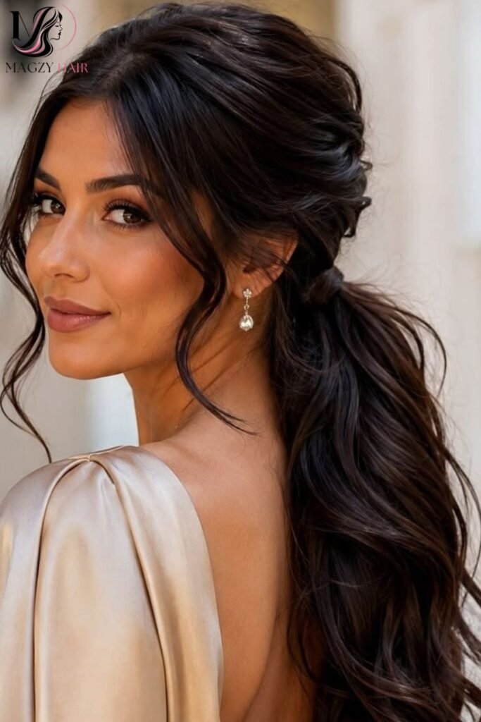 Long Wavy Ponytail Hairstyles
