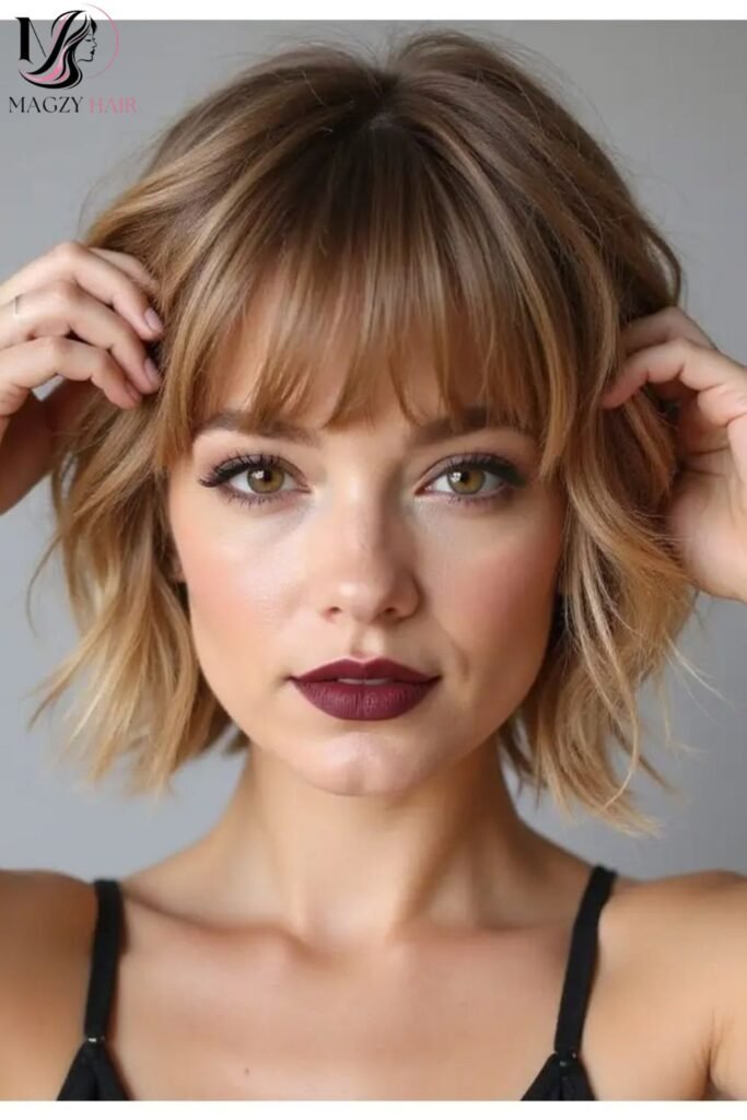 Choppy Bob With Bangs