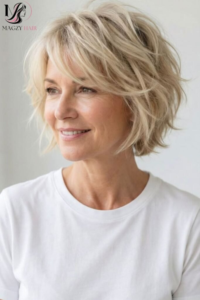 Choppy Bob for Fine Hair