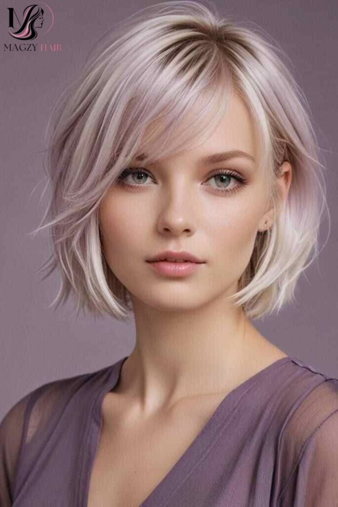 Chin Length Haircuts for Oval and Heart Shaped Faces