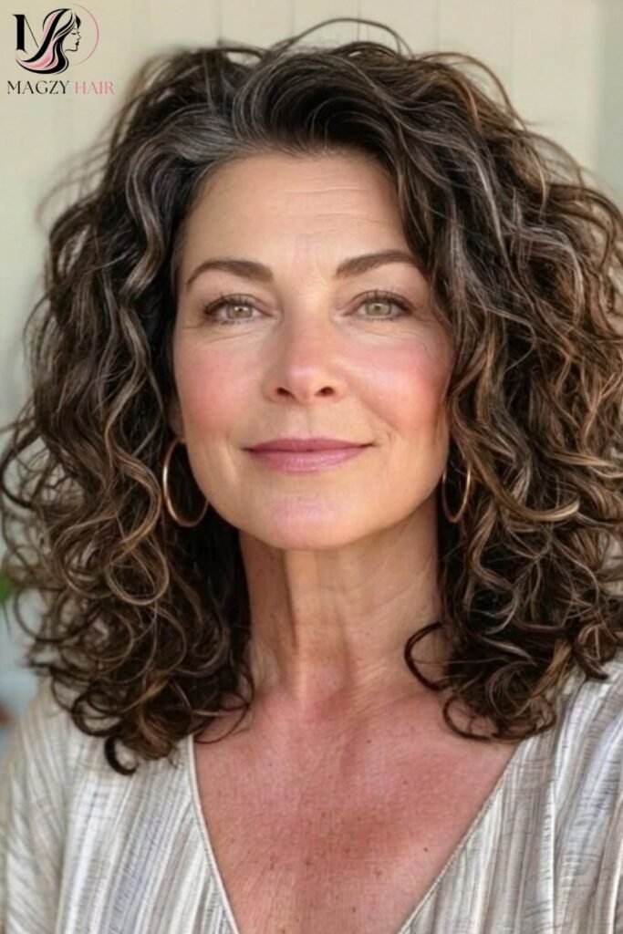 Curly and Textured Hairstyles for Women Over 40