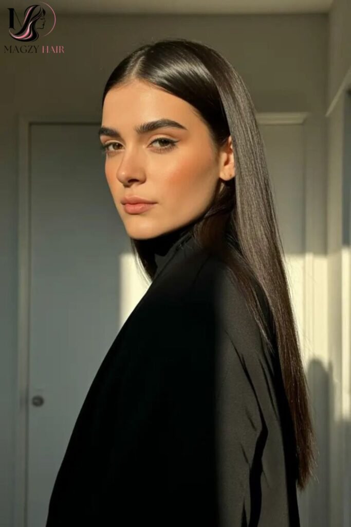 Sleek, Straight Long Hair