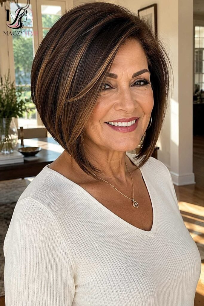A-Line Bob For Older Women