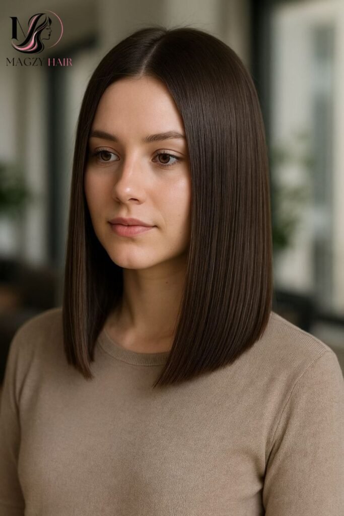 Long Blunt Bob (Blunt Lob)