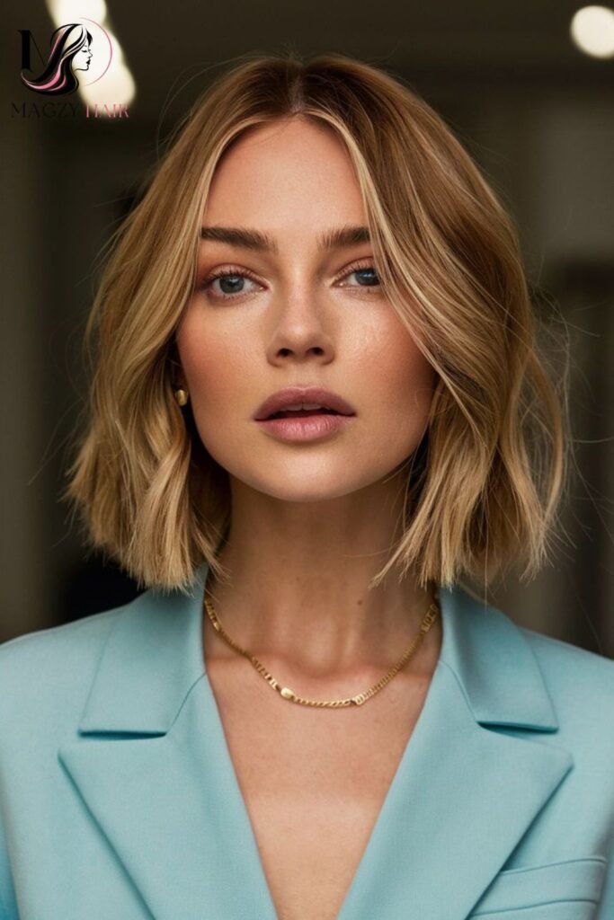 Blunt Bob for Wavy Hair
