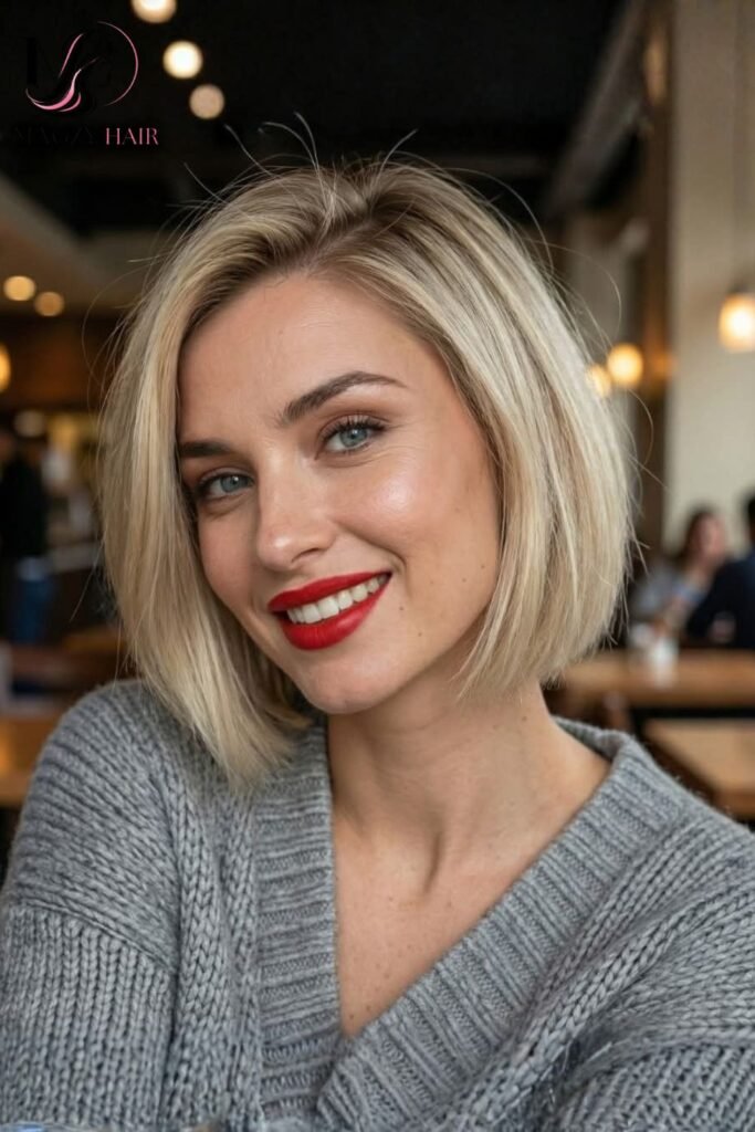 Classic Blunt Bob For Fine Hair