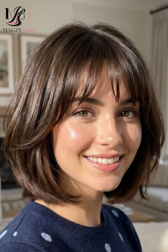 Bob With Wispy, Face Framing Bangs