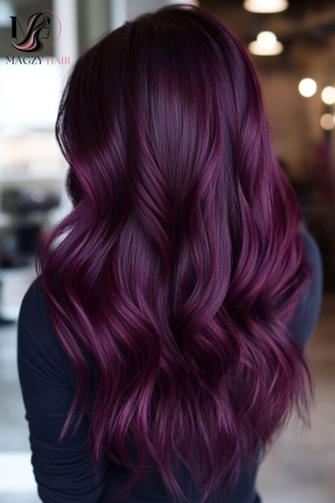 Deep Plum or Violet Hair Color