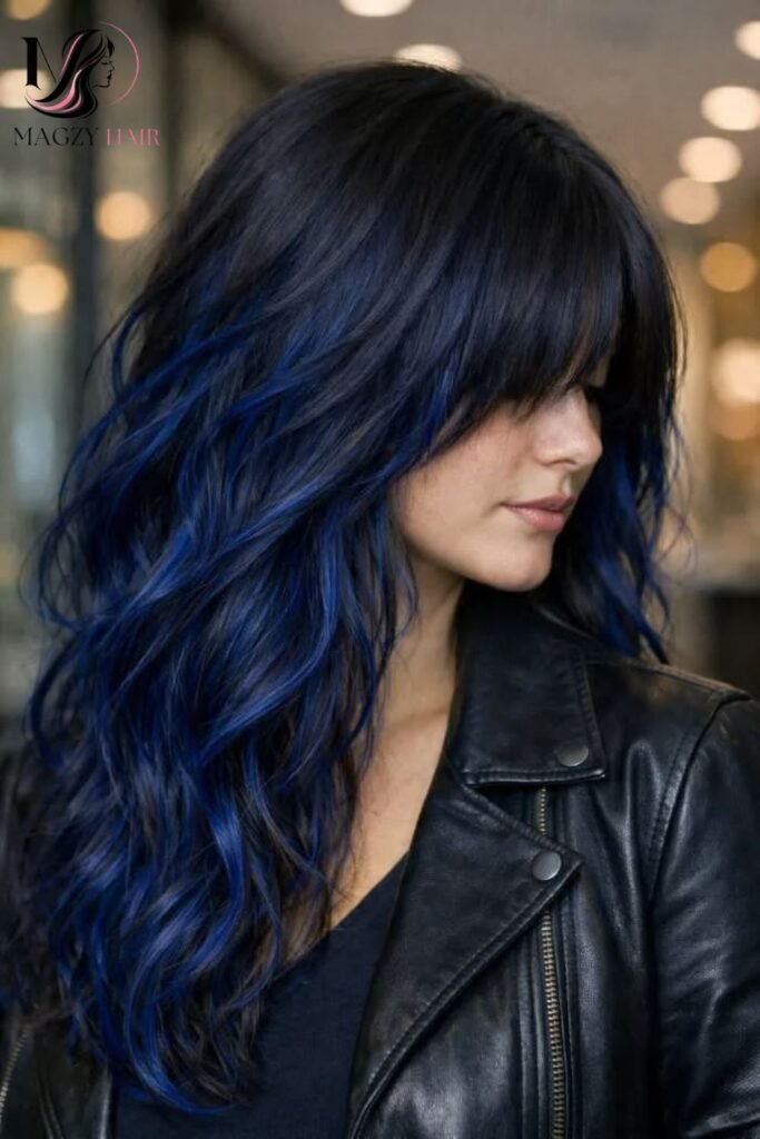 Blue-Black Hair Color