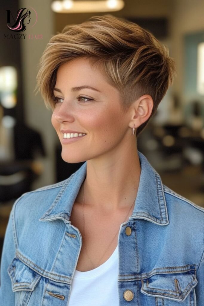 Undercut Pixie for Added Warmth Control