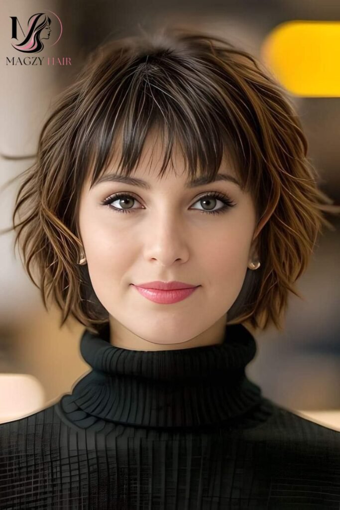 Short Shag With Wispy Fringe