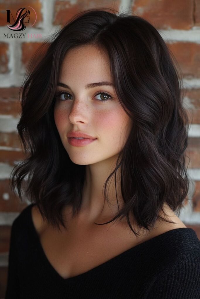 Wavy Layered Shoulder Cut