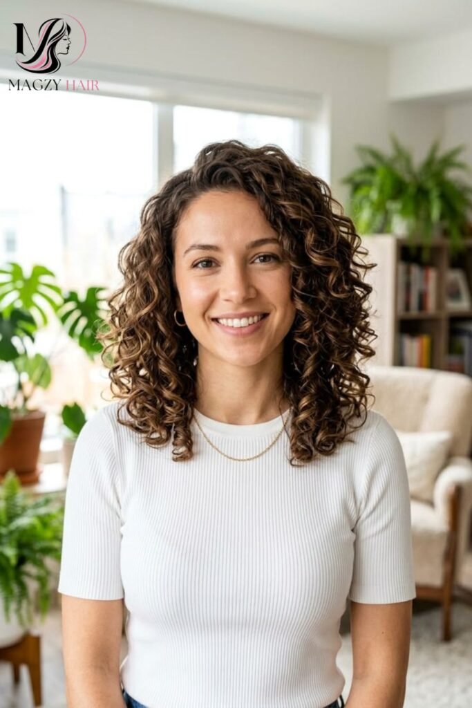Curly and Textured Cute Mom Haircuts