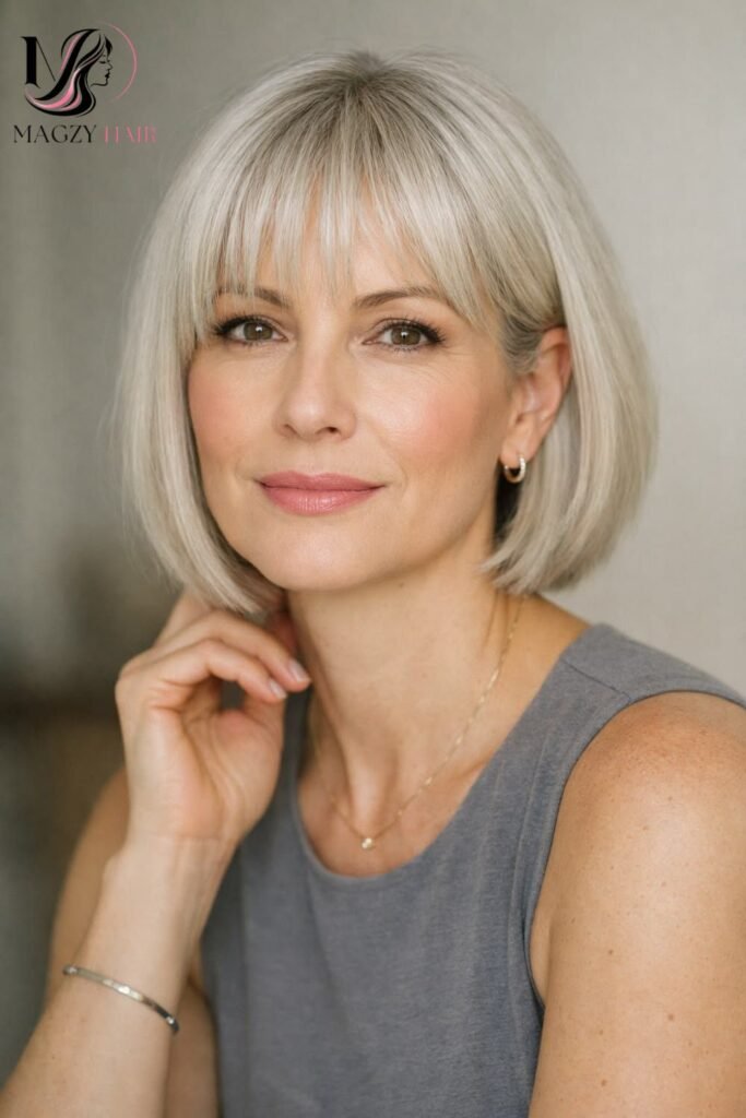 Hairstyles With Bangs for Older Women With Fine or Thinning Hair