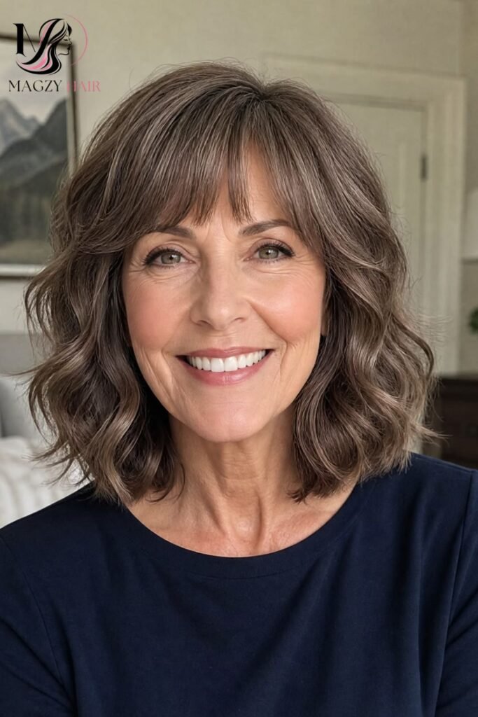 Hairstyles With Bangs for Older Women With Thick or Coarse Hair