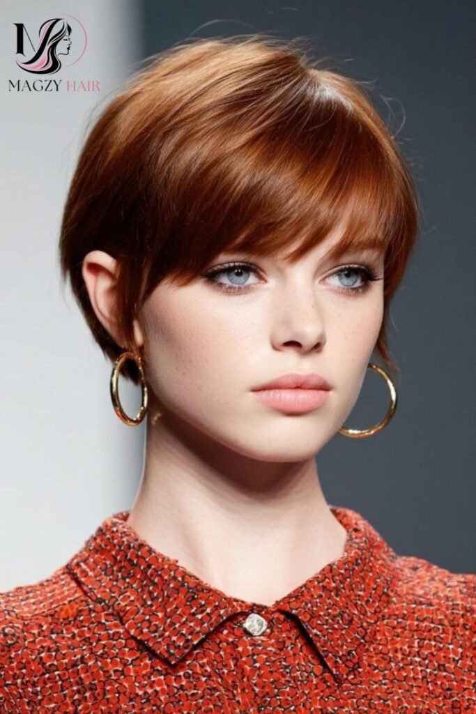 Pixie With Side Swept Bangs