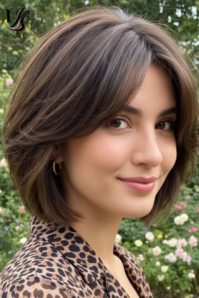 Classic Feathered Bob: Soft, Face Framing Movement