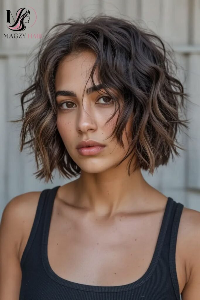 Feathered Bob Hairstyles for Wavy Hair