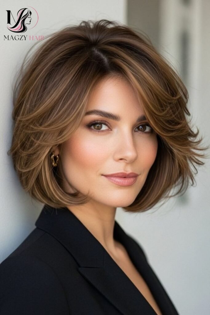 Feathered Bob Hairstyles for Thick Hair