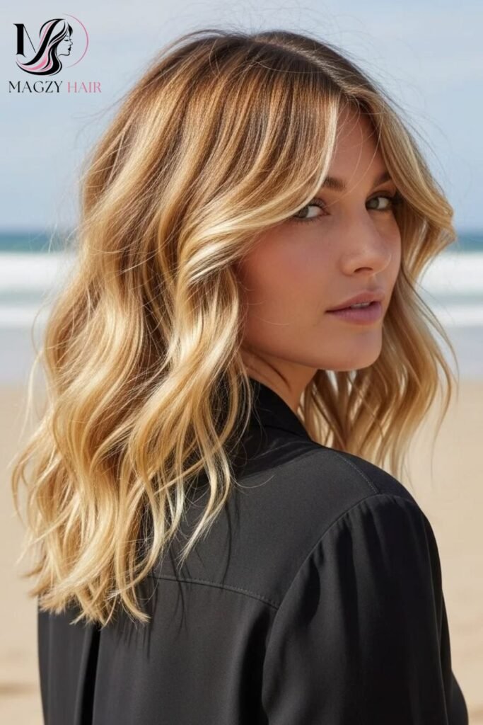 Beachy Waves for Medium Hair