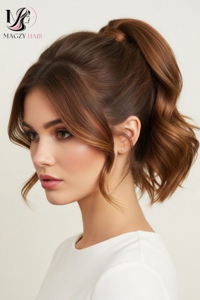Medium Hair Updos and Ponytails