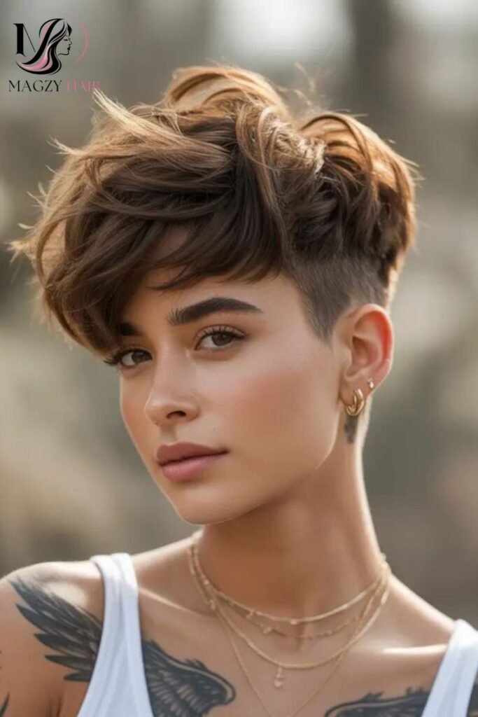 Pixie Haircut Ideas With Undercut Details