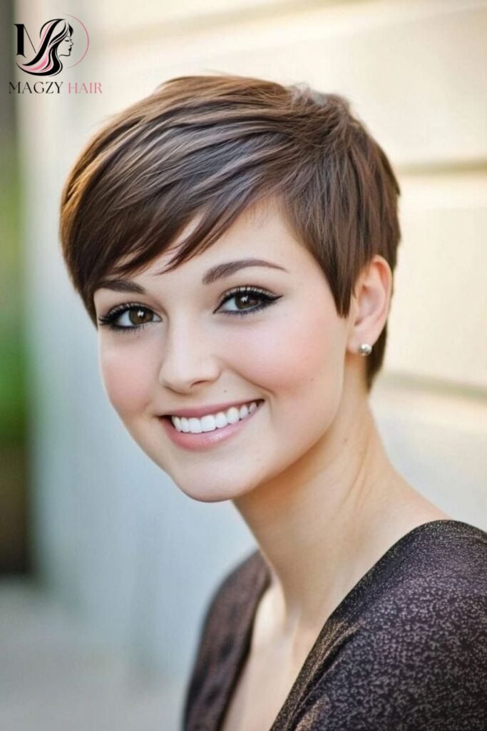 Pixie Haircut Ideas for Round Faces