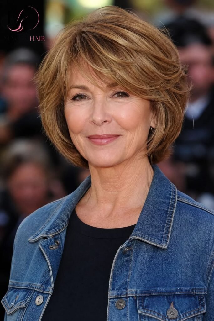 Bob With Soft, Face Framing Bangs