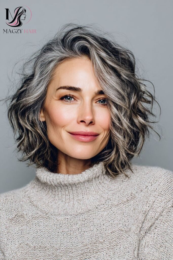 Hairstyles for Women Over 50 With Thick or Coarse Gray Hair