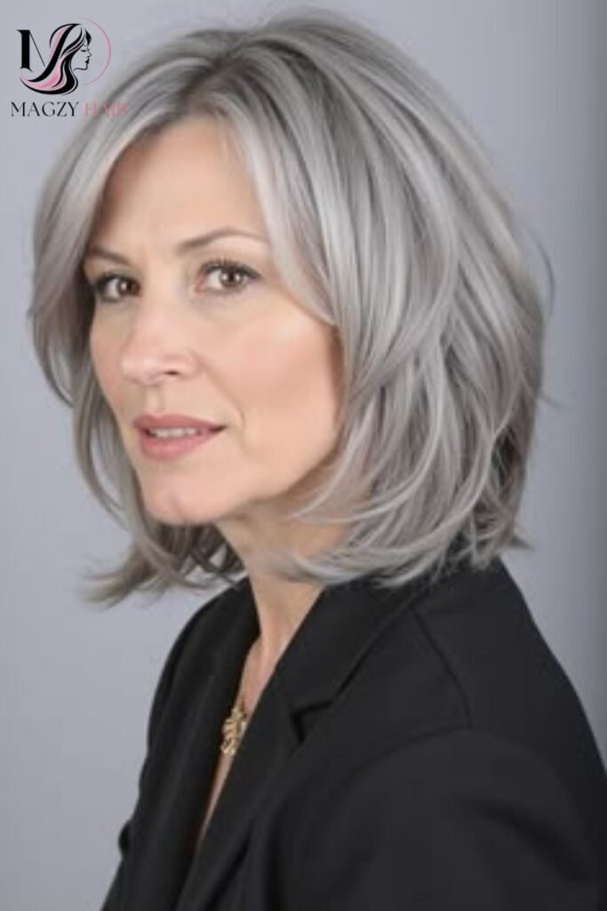Embracing Full Gray: Cuts That Showcase Natural Color