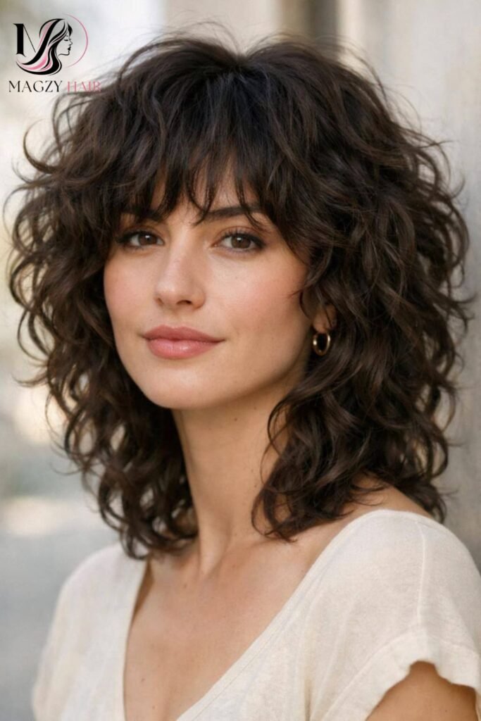 Curly Shag for Bold Texture