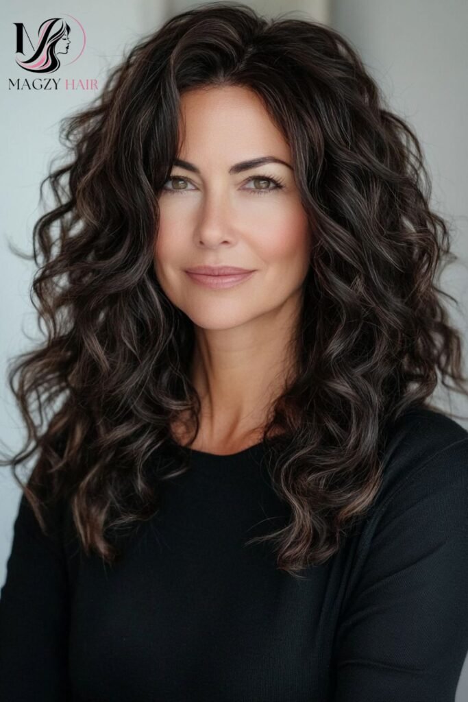 Wavy or Curly Long Hair