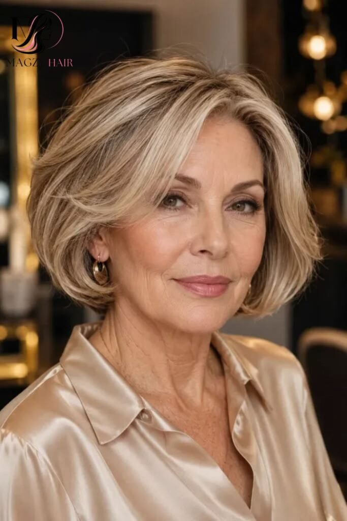 Classic Chin Length Bob Haircuts For Women Over 50