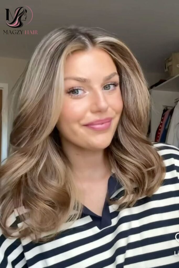 Bronde Hair Color (Dark Blonde Brown Blend)