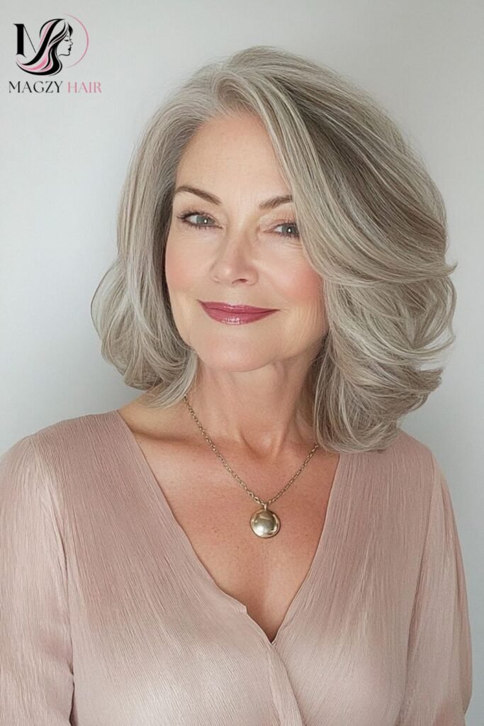 Shoulder Length Cuts for Versatile Gray Styling