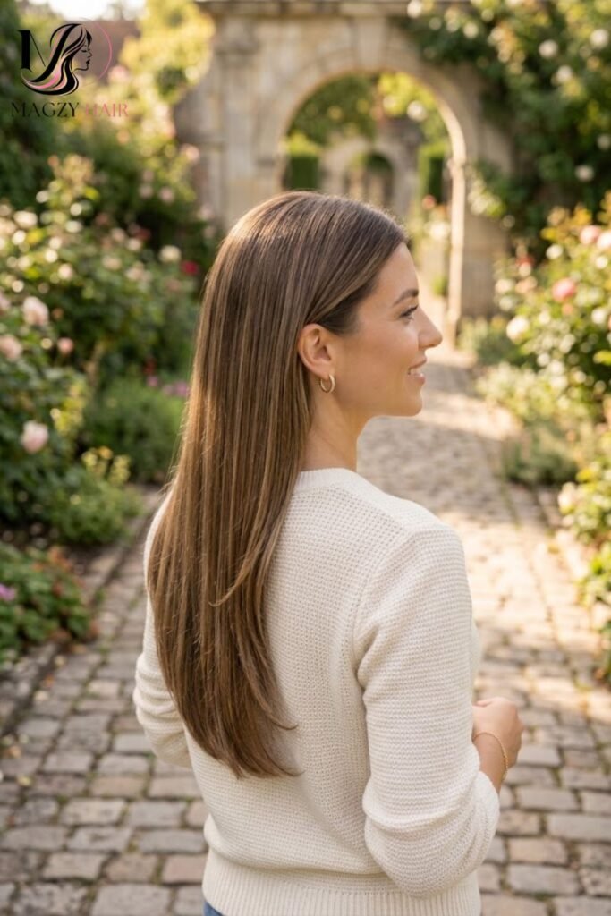 Long Layers for Sleek Straight Styling