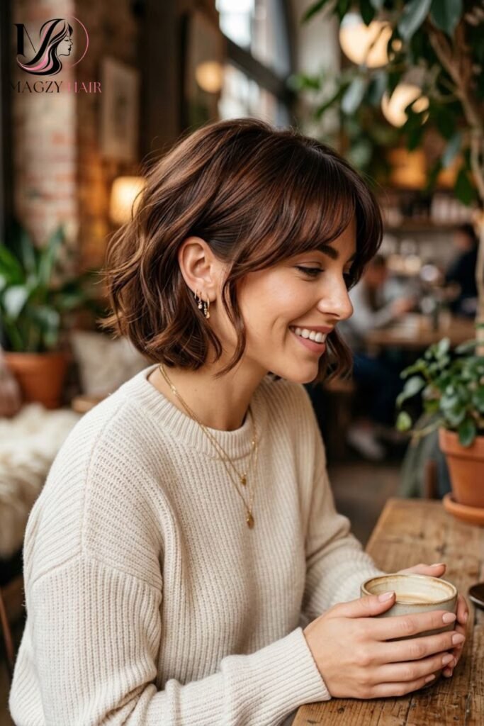Rich Chestnut Brown for Short Cuts