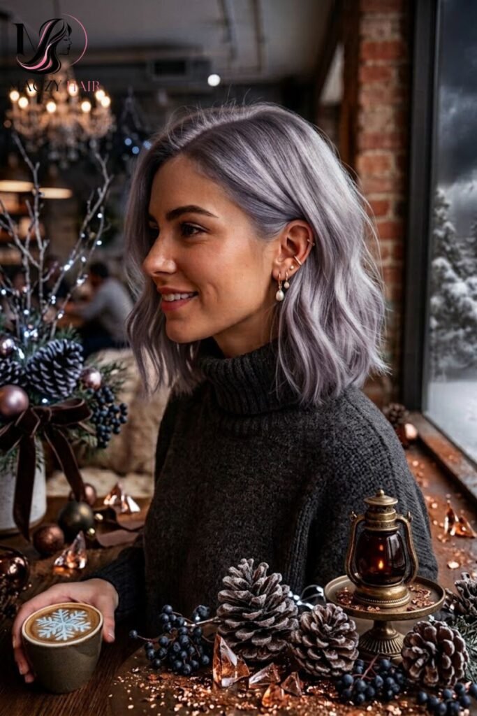 Winter Hair Colors for Short Hair: Cool Ash Tones