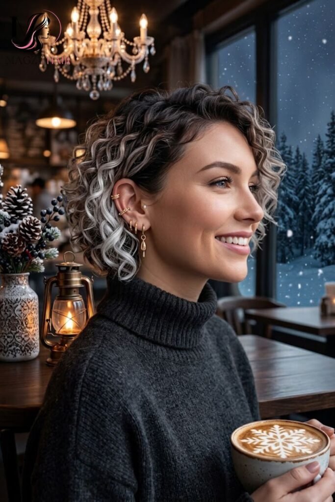 Winter Hair Colors for Short Hair on Curly or Textured Hair